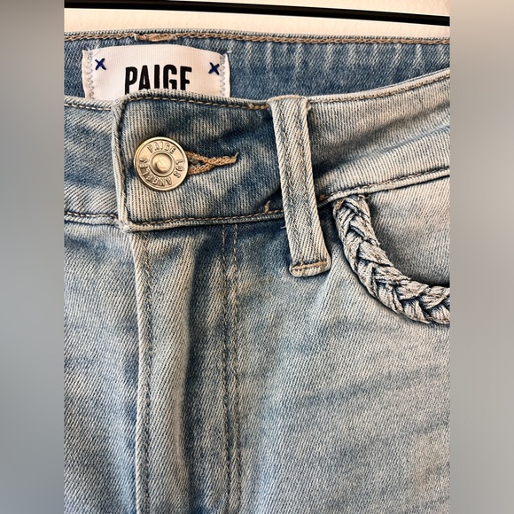 PAIGE Atley Ankle Flare Jeans with Braid Detailing - Picture 3 of 10